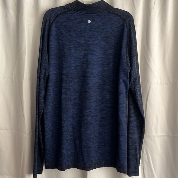 Lululemon Men’s Metal Vent Tech Half Zip Mineral Blue Navy Size XL - Picture 2 of 4
